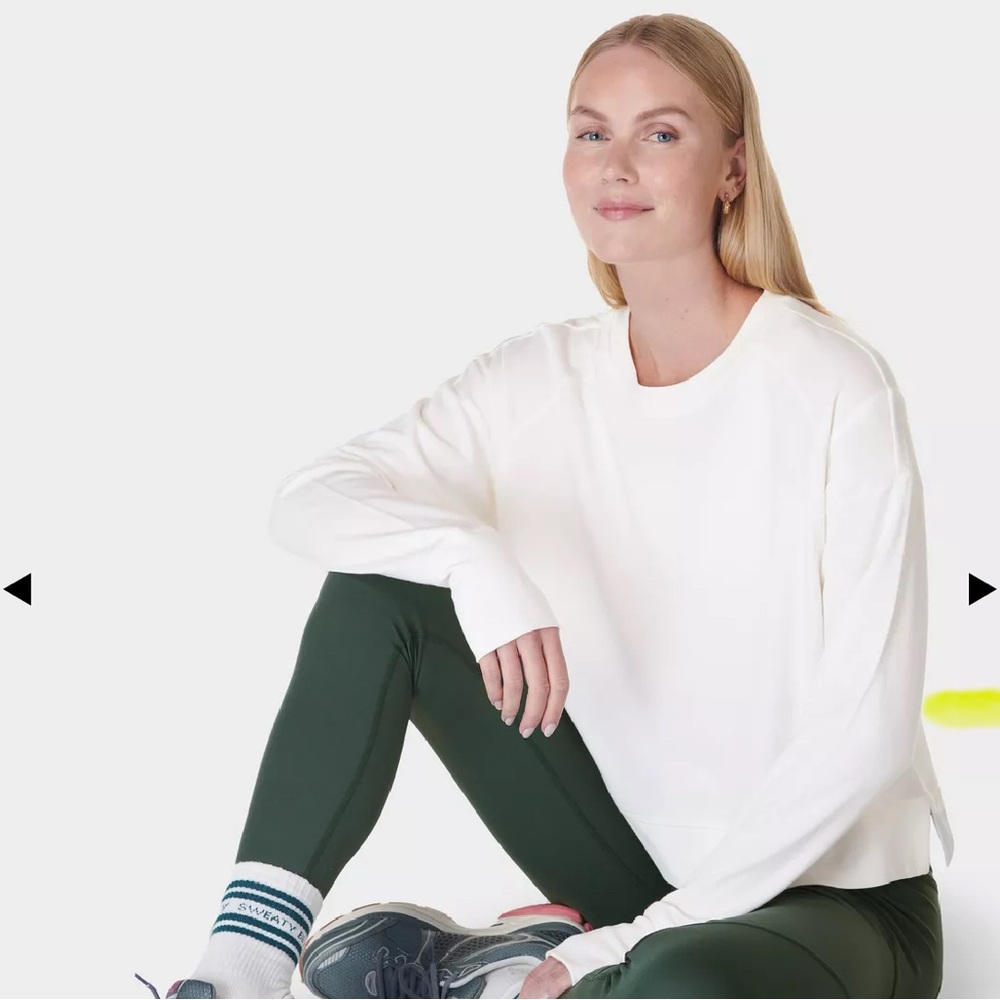 Sweaty Betty after class crop sweatshirt